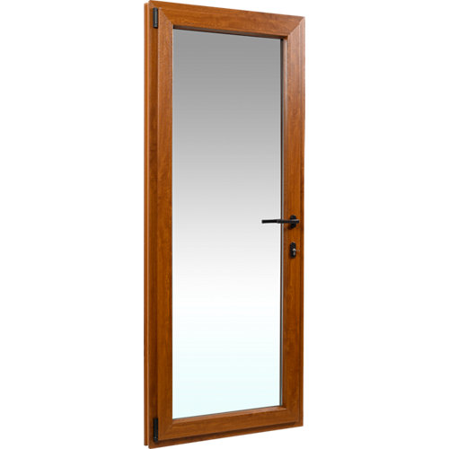 Puerta doble con cristal bari plus blanca 9x2x125cm i 26 Balconera pvc artens roble oscilobatiente izquierda 85x210 cm cerradura