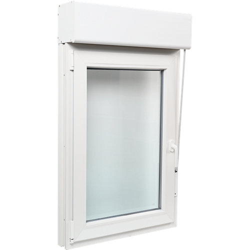 Ventana pvc artens blanca oscilobatiente persiana izquierda 75x129 cm