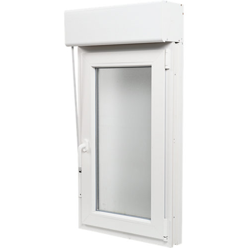 Ventana pvc artens blanca oscilobatiente persiana derecha 60x119 cm guía