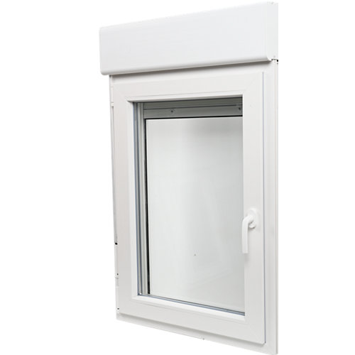 Ventana pvc artens blanca oscilobatiente persiana derecha 75x119 cm guía