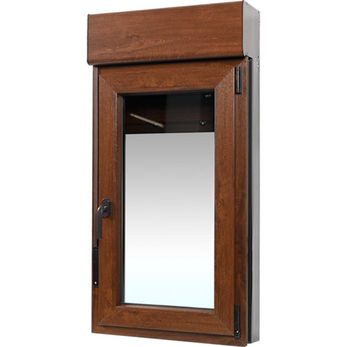 Armario spaceo home lucerna gris corredera interior gris 240x160x60cm 28 Ventana pvc artens nogal oscilobatiente persiana derecha 75x119 cm guía