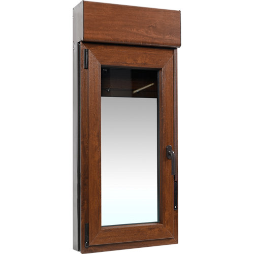 puerta viena roble de apertura derecha de 82.5 cm 28 Ventana pvc artens nogal oscilobatiente persiana izquierda 75x139 cm guía