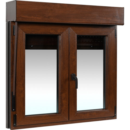 puerta oslo roble de apertura derecha de 62.5 cm 28 Ventana pvc artens nogal oscilobatiente persiana 140x139 cm