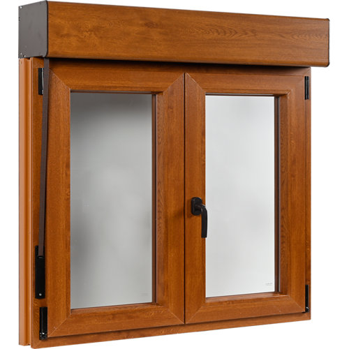 puerta oslo olmo claro de apertura izquierda de 62.5 cm 24 Ventana pvc artens roble oscilobatiente persiana 120x119 cm