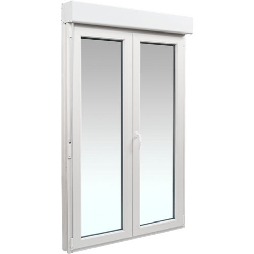 puerta prepintada provenzal blanco de apertura derecha de 62.5 cm 23 Balconera pvc artens blanca oscilobatiente persiana 140x229 cm guía