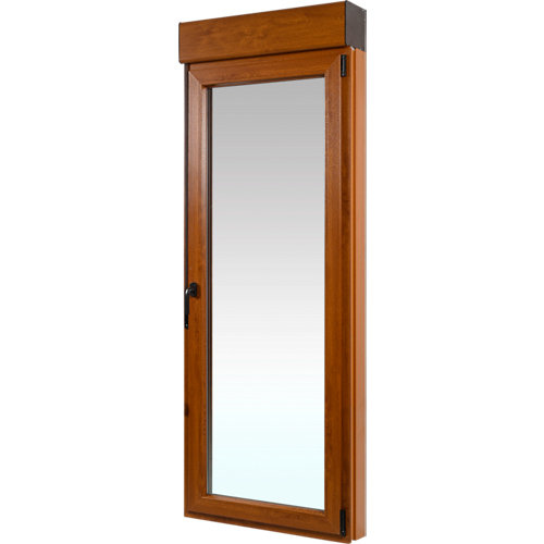 Puerta abatible de armario catar blanco y roble 40x240cm 27 Balconera pvc artens roble oscilobatiente persiana derecha 85x229 cm guía