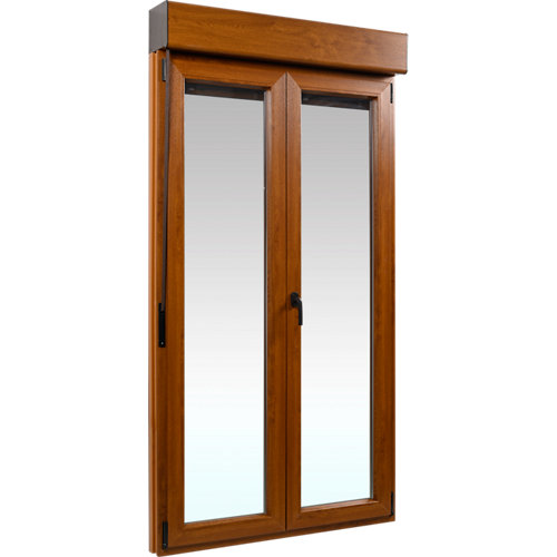 puerta lisboa roble de apertura derecha de 82.5 cm 27 Balconera pvc artens roble oscilobatiente persiana 120x229 cm