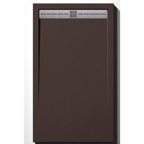 Plato de ducha cool 150x90 cm marrón chocolate de la marca Blanca / Sin definir en acabado de color Marrón fabricado en Resina