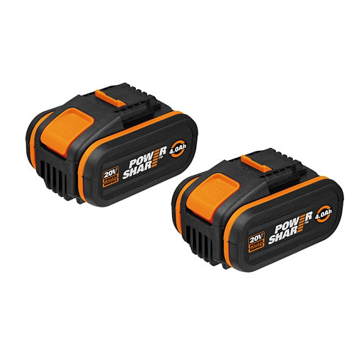 Pack 2 baterías worx powershare 20v 4,0 amperios