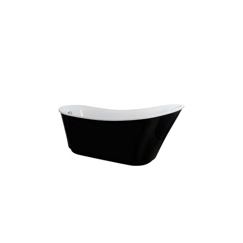 Bañera isla lalie 180x70 cm de la marca Blanca / Sin definir en acabado de color Negro fabricado en Acrílico