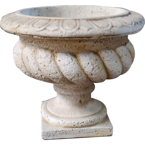 Figura decorativa copa colonial de 52 cm ocre