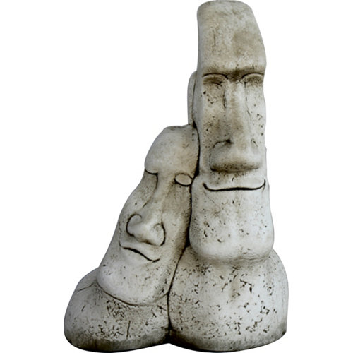 Figura decorativa pagoda triple de 95 cm ceniza
