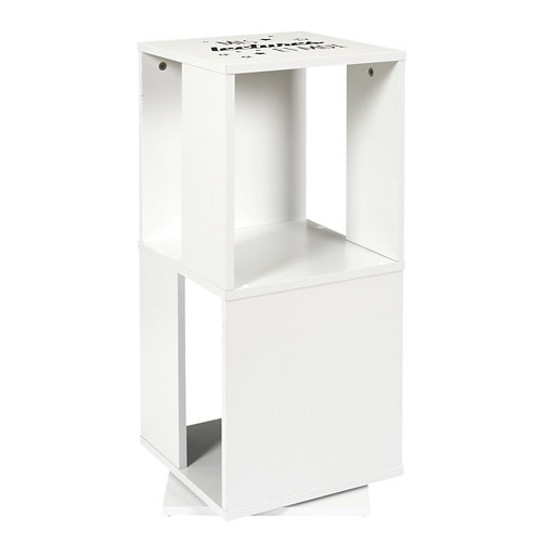 Estantería de madera en kit madera blanco de 74.5x34x34cm