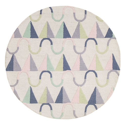 Alfombra infantil de lana pirámides 150 cm