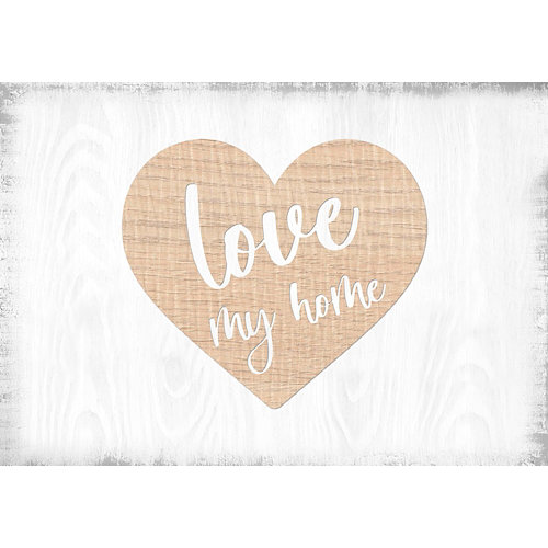 Tapa decorativa para contador sin marco love my home multicolor de 50x 35cm