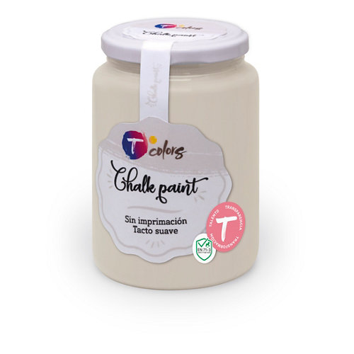 Pintura efecto tiza tcolors 400ml blanco roto