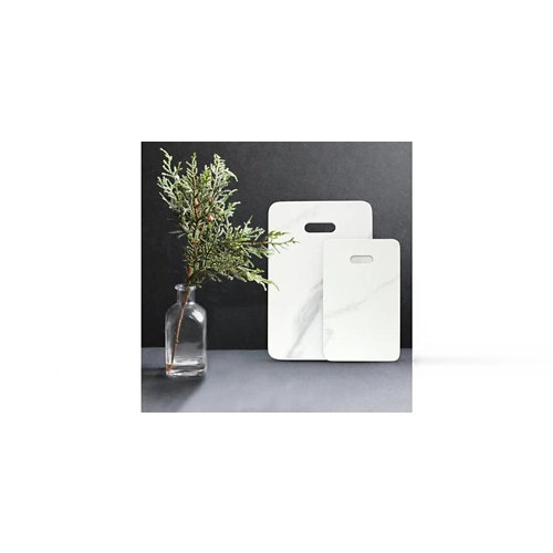 Tabla de corte porcelánico calacata blanco 25x15 cm