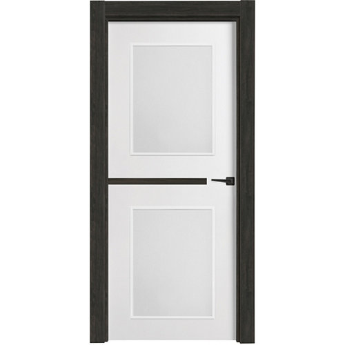 Puerta denver c-carbón blanco apertura izquierda con cristal mate 11x92,5 cm