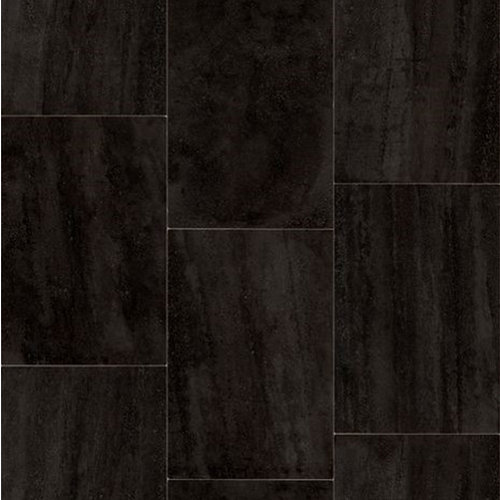 Suelo vinílico en rollo blacktex negro 2 m