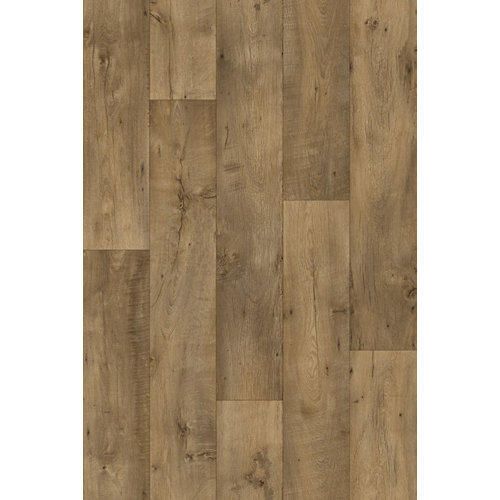 Suelo vinílico en rollo blacktex efecto roble marrón 2x m