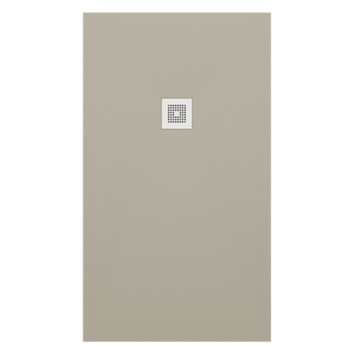 Plato de ducha colors liso 150x100 cm beige de la marca OBATH en acabado de color Beige fabricado en Resina