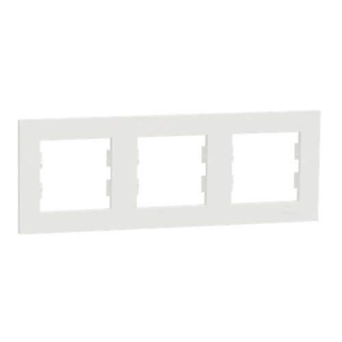 Marco vertical triple schneider electric miluz blanco decorayou