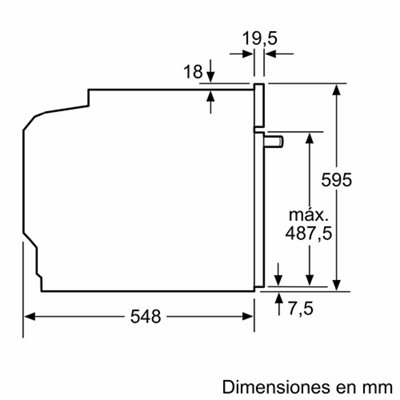 Horno BOSCH HBG635NS1 multifunción A+ 71 litros 3.6kW Aqualisis · LEROY  MERLIN