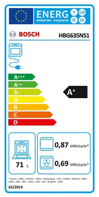 Horno BOSCH HBG635NS1 multifunción A+ 71 litros 3.6kW Aqualisis · LEROY  MERLIN