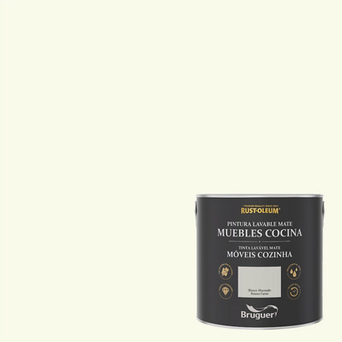 Pintura para muebles rustoleum 2.5l blanco ahumado