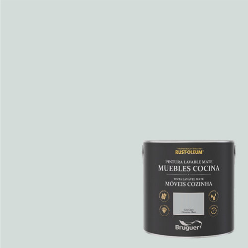 Pintura para muebles rustoleum 2.5l gris claro