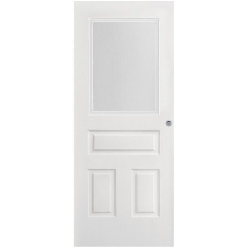 Puerta corredera indiana plus blanco cristal de 72,5x203cm con uñero y condena