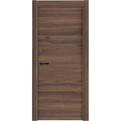 Puerta ciega oslo nogal 82,5 cm derecha