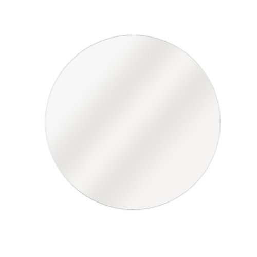 Espejo enmarcado redondo focale white blanco inspire 81 x 81 cm