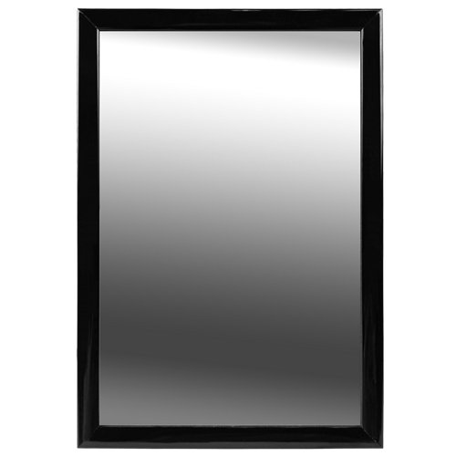 Espejo enmarcado cuadrado lila black negro 15.5 x 11 cm