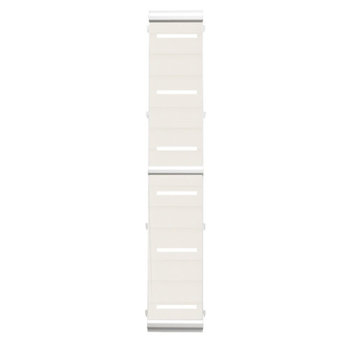 Panel remate valla acero galvanizado franja rayas blanco 144x24,5 cm de la marca Blanca / Sin definir en acabado de color Blanco fabricado en Acero