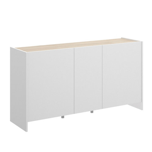 Puerta de interior corredera berna olmo de 62.5 cm 25 Aparador altair 76x138x42 cm con 3 puertas