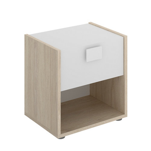 Puerta acristalada berna roble miel 130x72,5 cm d 24 Cajonera de frente cerrado dabih con 1 cajón/es de 40x42x33 cm