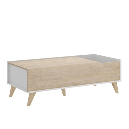 puerta lisboa haya de apertura izquierda de 82.5 cm 24 Mesa de centro elevable nela natural y blanco 41x99x60 cm