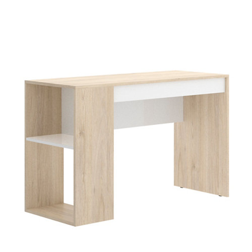 Tablero aglomerado blanco dafne 4 cantos de 39,7x80x1,6 cm (anchoxaltoxgrosor) 24 Mesa de escritorio de melamina thane 74x115x50 cm