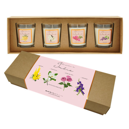 Set 4 velas aromáticas