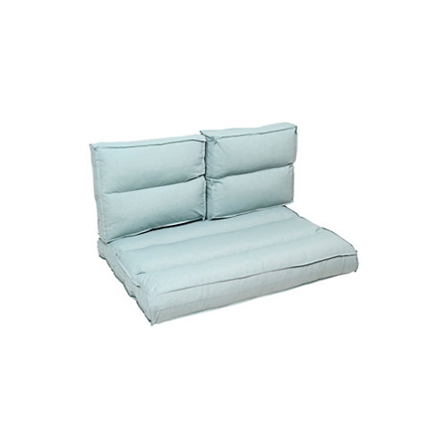 Cojín de suelo para exterior kit palet verde 120 x80 cm