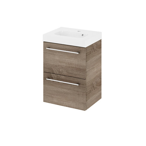 Mueble de baño con lavabo remix 45x33 cm de la marca Blanca / Sin definir en acabado de color Marrón fabricado en Aglomerado