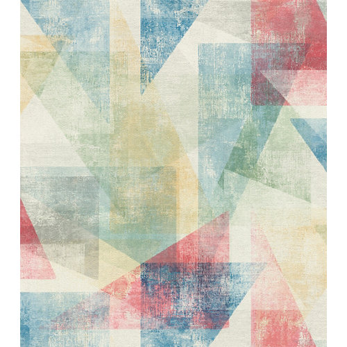 Papel pintado aspecto texturizado geométrico chester 617979 multicolor