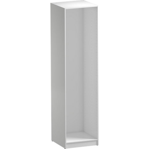 Composición nº61 spaceo home armario kit vestidor sin puertas blanco 240x60x60cm