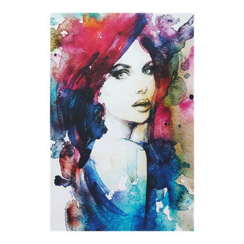 Canvas woman 60 cm x 90 cm inspire