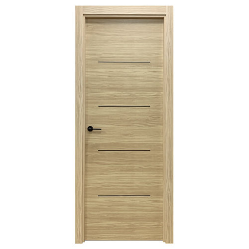 Pack puerta maciza sahara roble de 72,5 cm drch + jambas + manivela