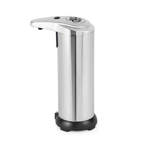 Dispensador de jabón con sensor plata brillante de la marca Blanca / Sin definir en acabado de color Gris / plata fabricado en Acero inoxidable
