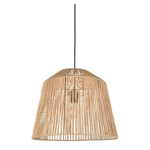 Lámpara de techo quintana 1 luz e27 cuerda natural 40 cm