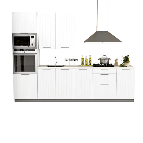 Cocina en kit delinea id toscane blanco mate 3.00 m
