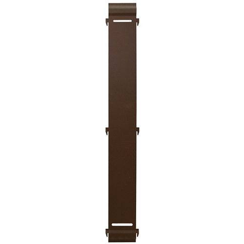 Panel remate valla acero galvanizado ciego marrón 94x10 cm de la marca Blanca / Sin definir en acabado de color Marrón fabricado en Varios, ver descripción